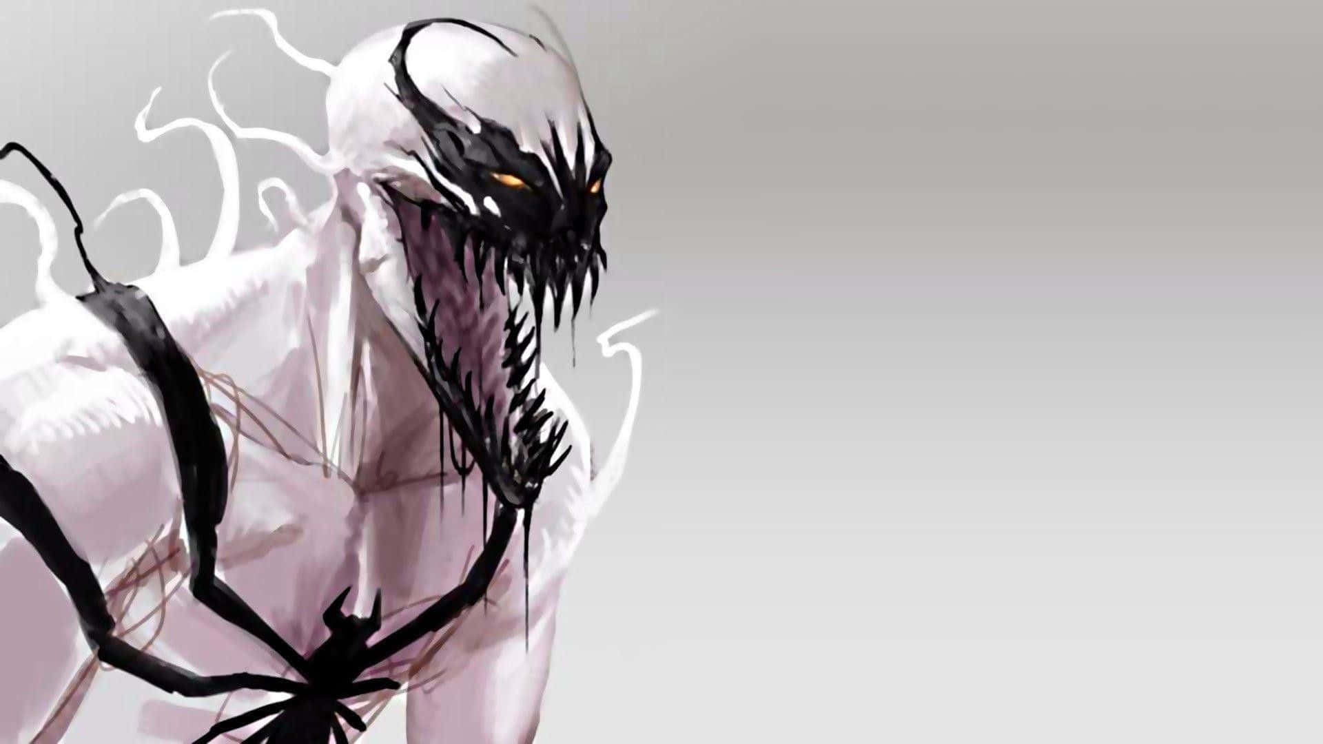 Tomhardy Som Venom I En Episk Superhjälte-actionfilm.