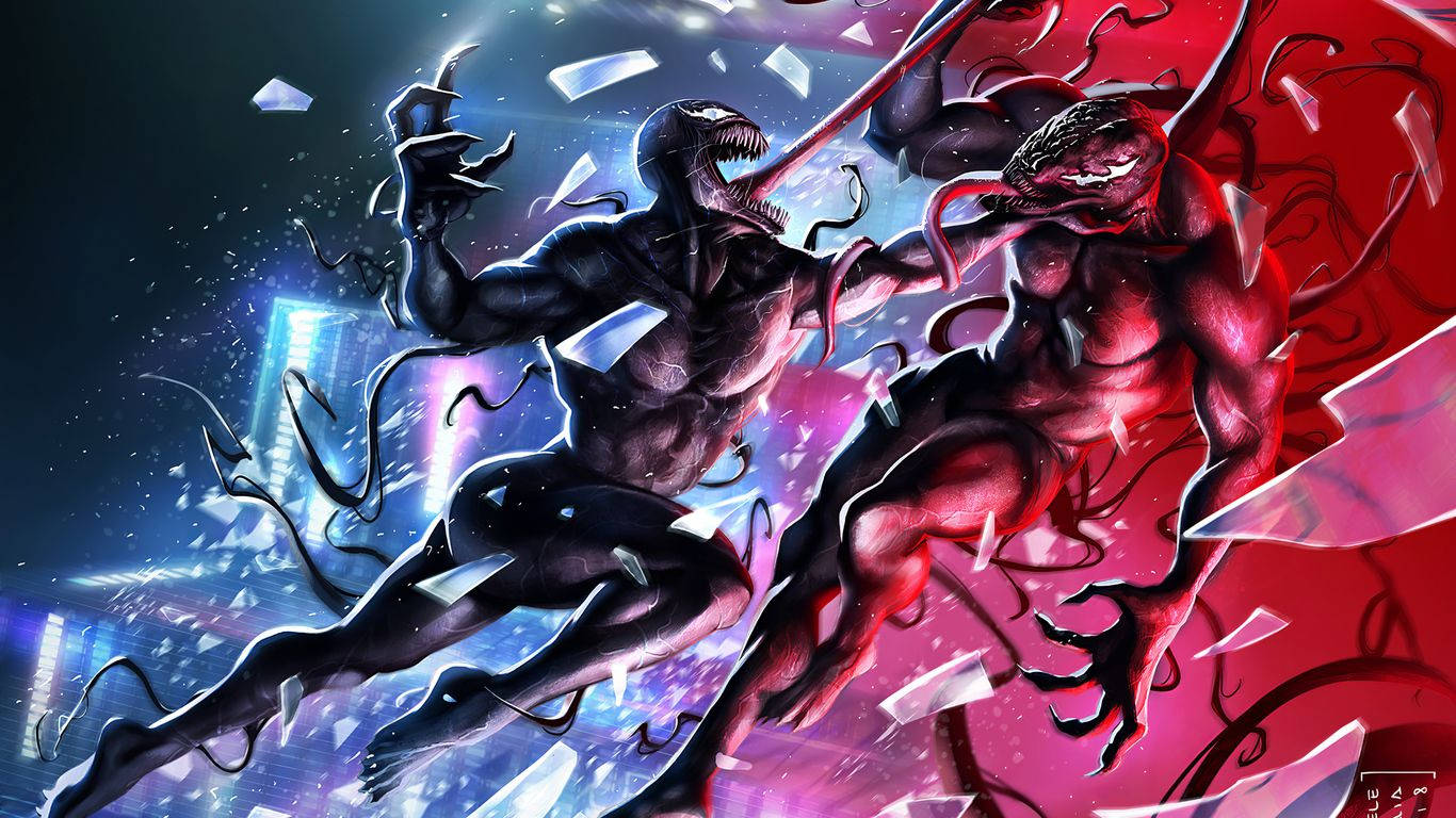 Stridenmellan Symbioterna - Venom Mot Carnage. Wallpaper