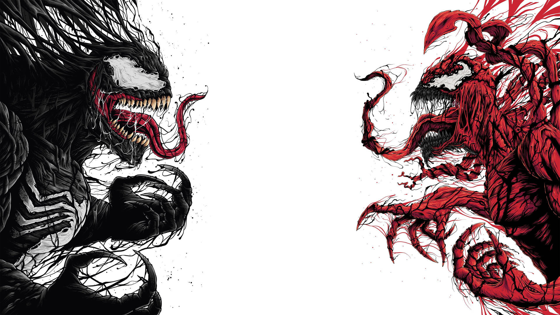 Venom Carnage Marvel Tendrils Wallpaper