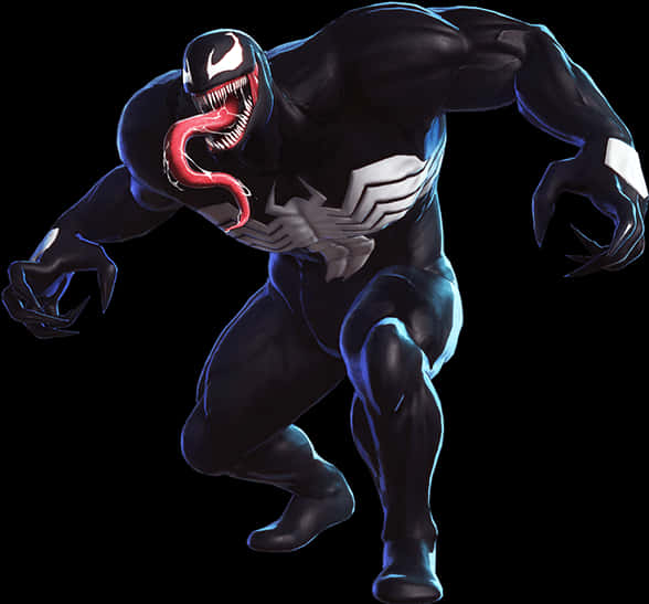 Venom Character Pose PNG