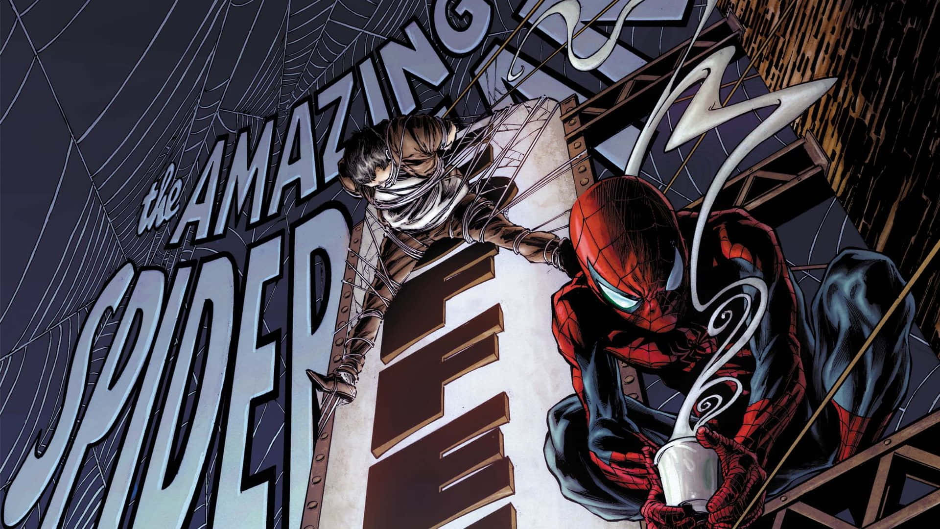 Venom Comic Book in Action Wallpaper