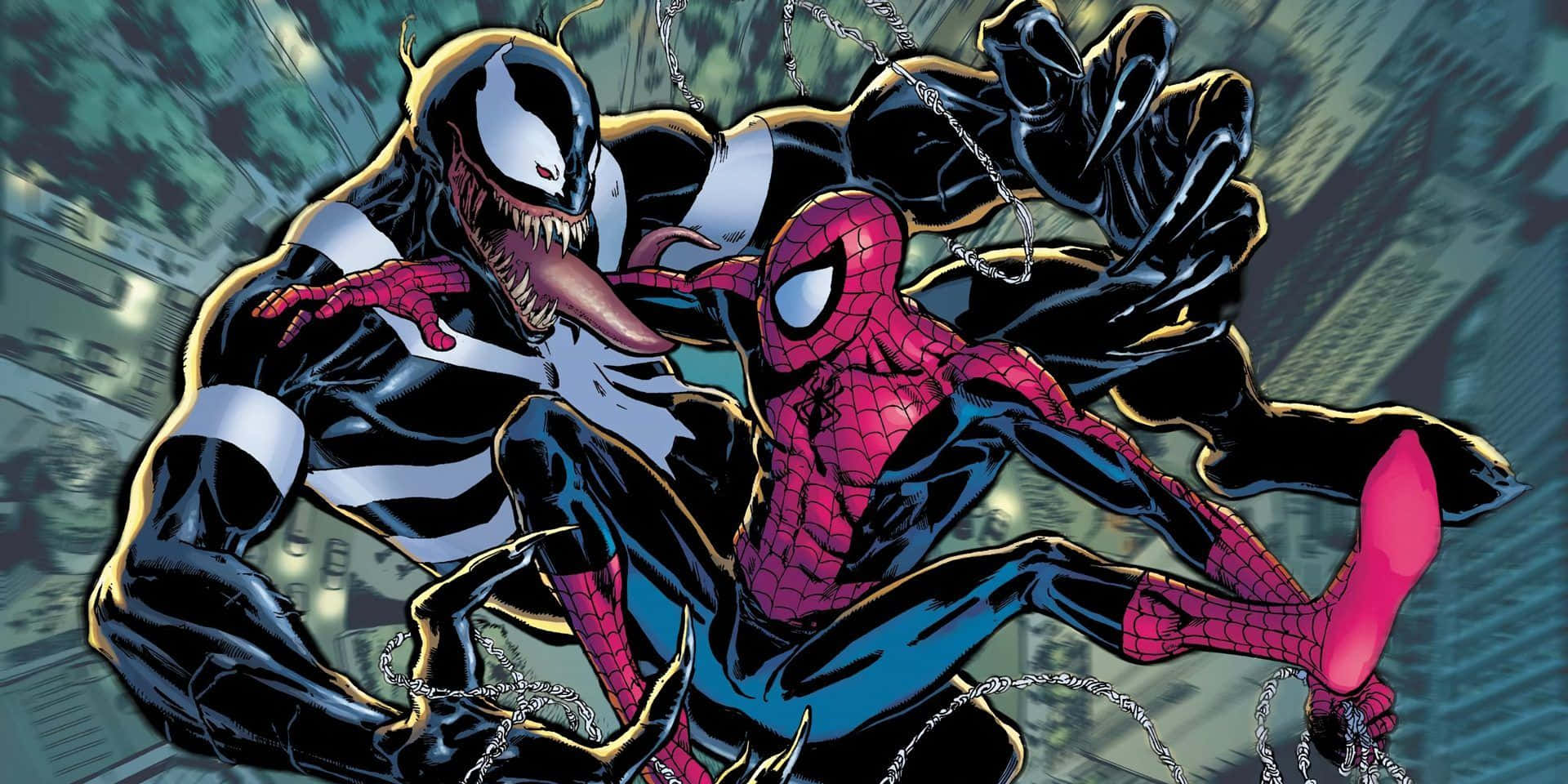 Venom Unleashed - Striking Artwork from the Venom Comic Book Series Wallpaper