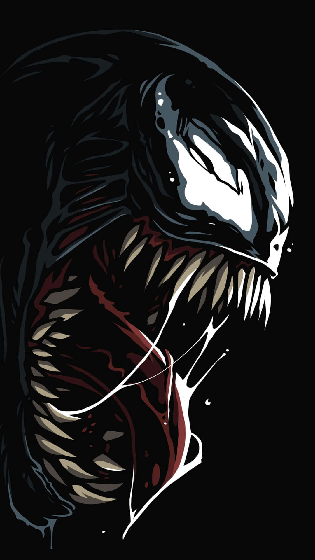 Intense Venom Comic Book Art Wallpaper