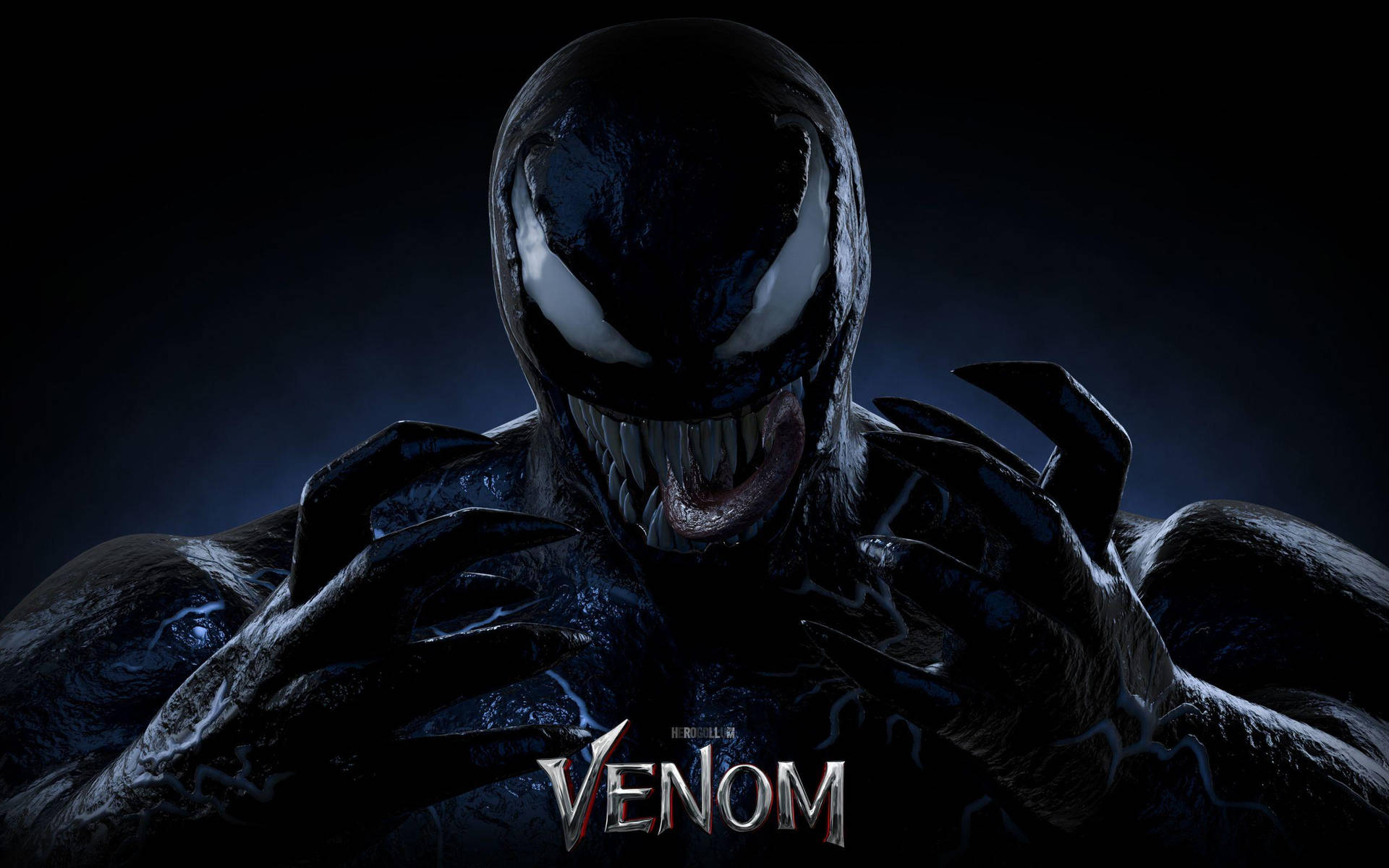 Venom Film Pitch Sort Krop Wallpaper
