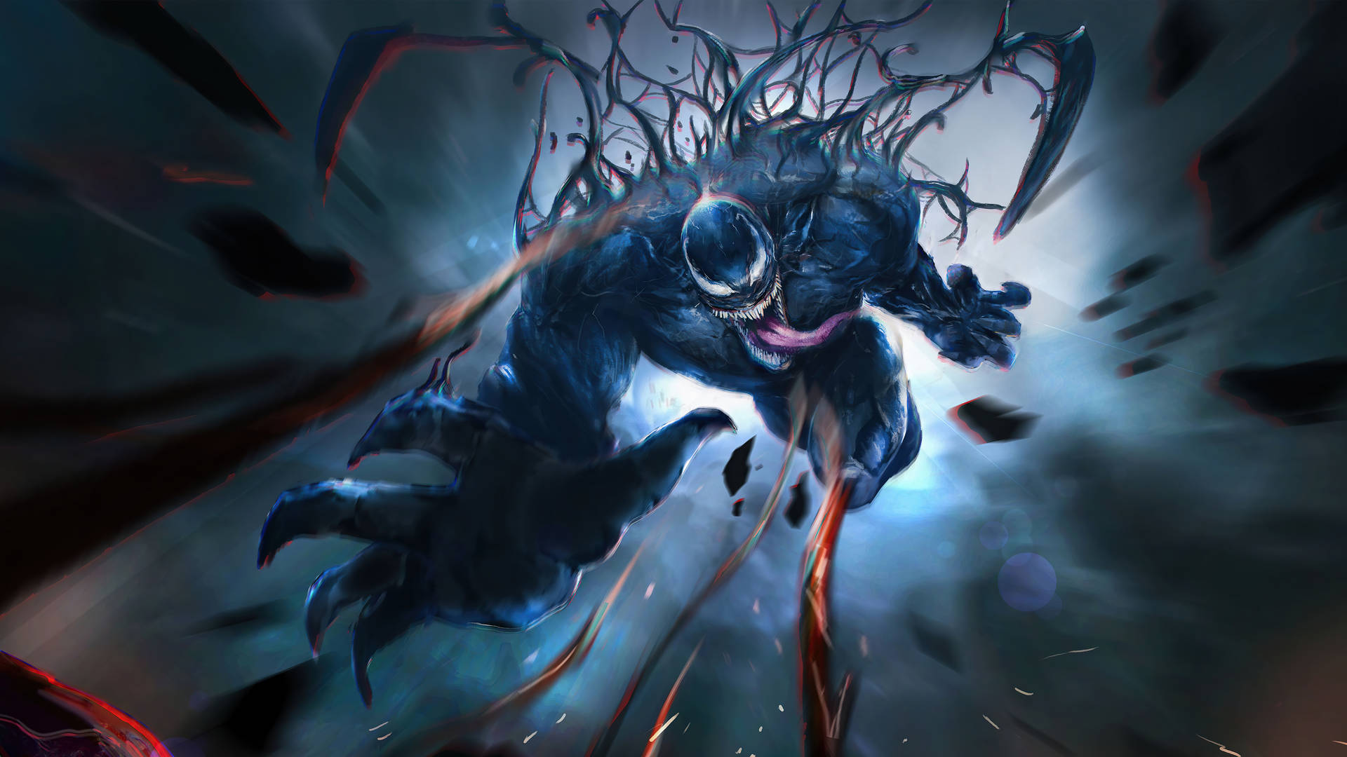 Venom Let There Be Carnage Attacking Wallpaper