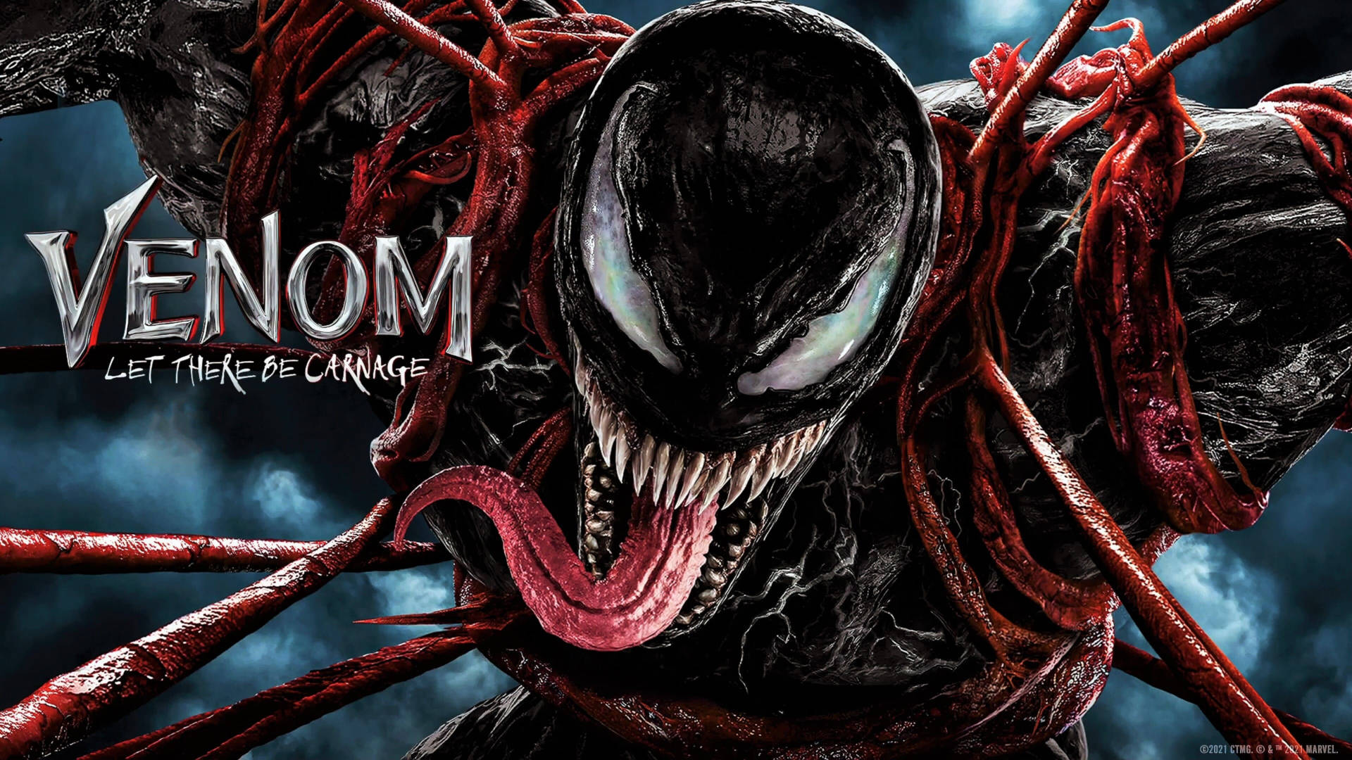Venom Let There Be Carnage Chromed Wallpaper