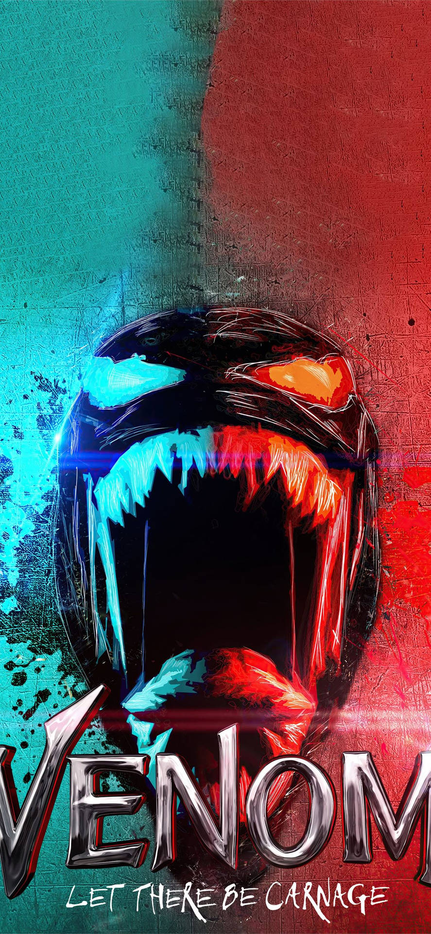 Venom Let There Be Carnage Face Wallpaper
