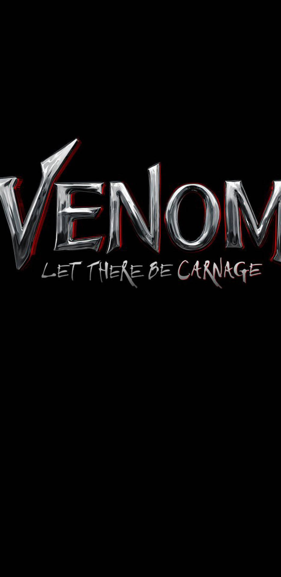 Venom Let There Be Carnage Lettering Wallpaper