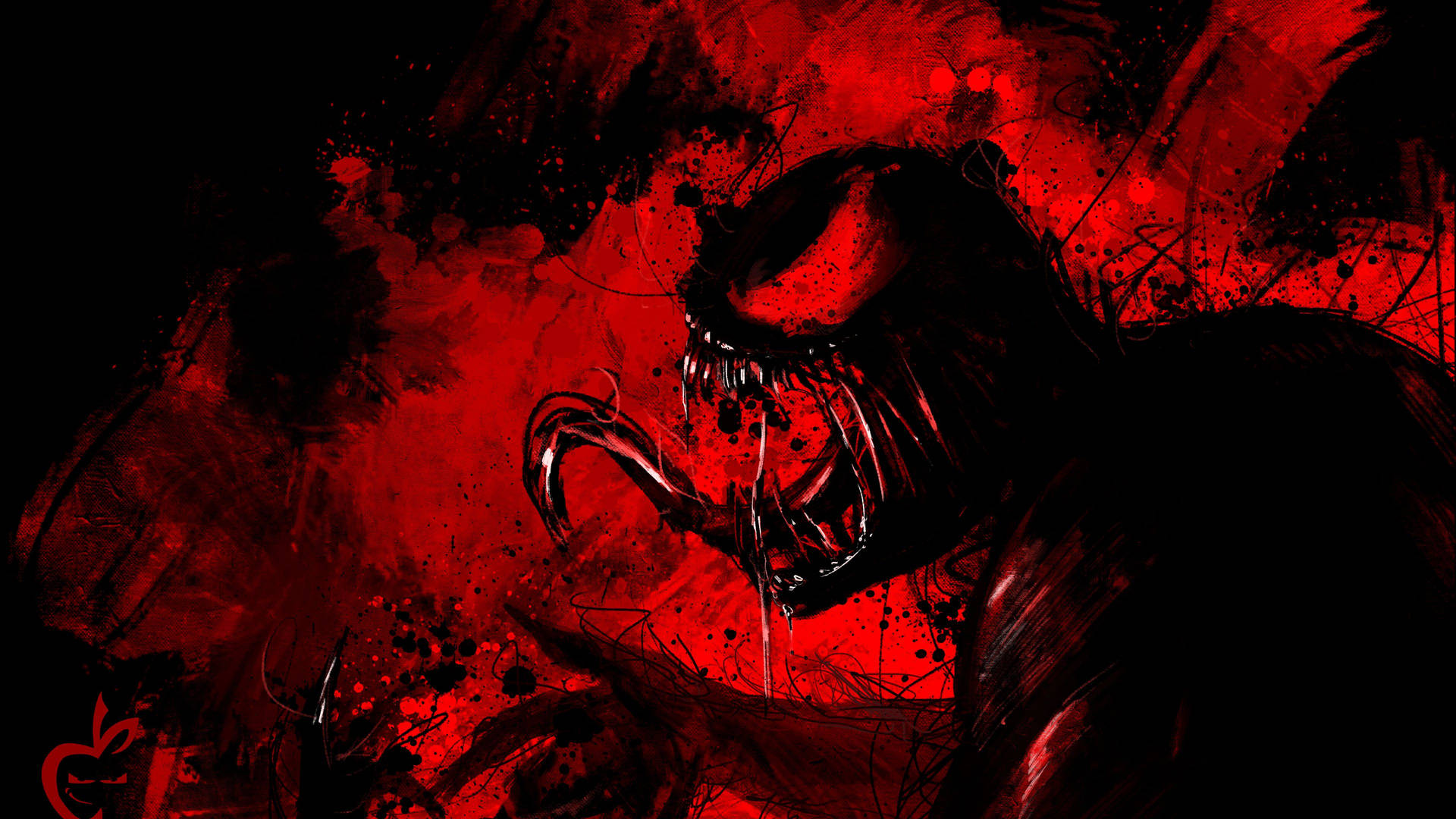 Venom Let There Be Carnage Painting Wallpaper
