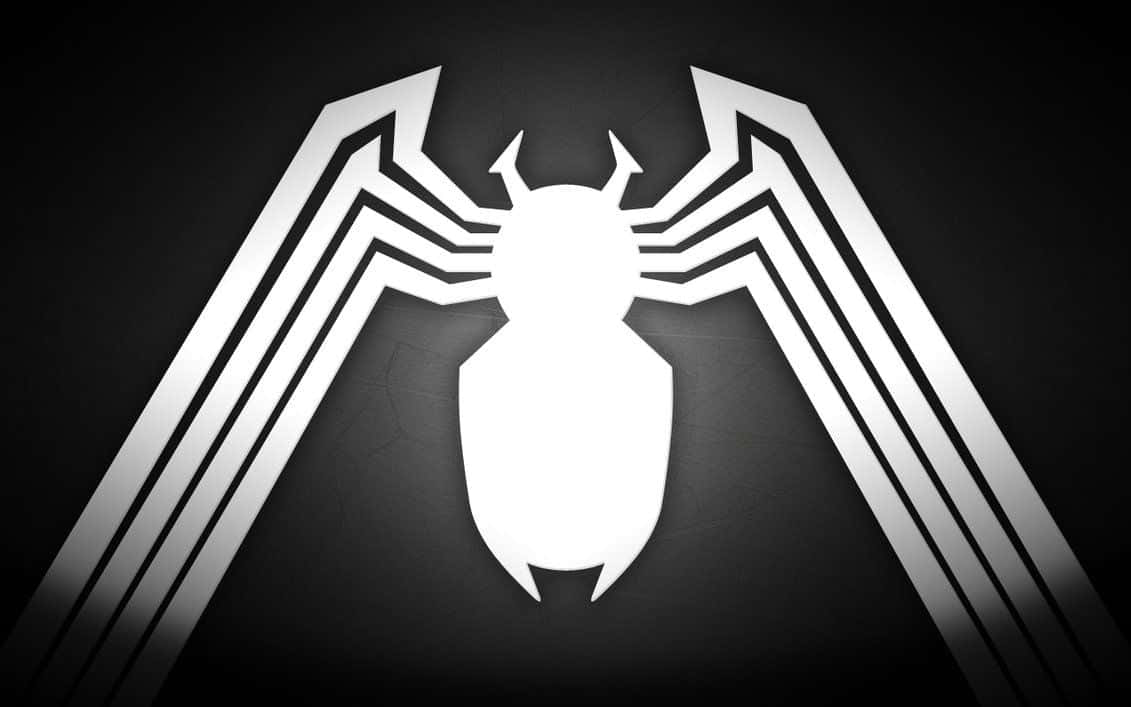 Logotipointimidante De Venom: El Rostro Del Miedo Y La Ira. Fondo de pantalla