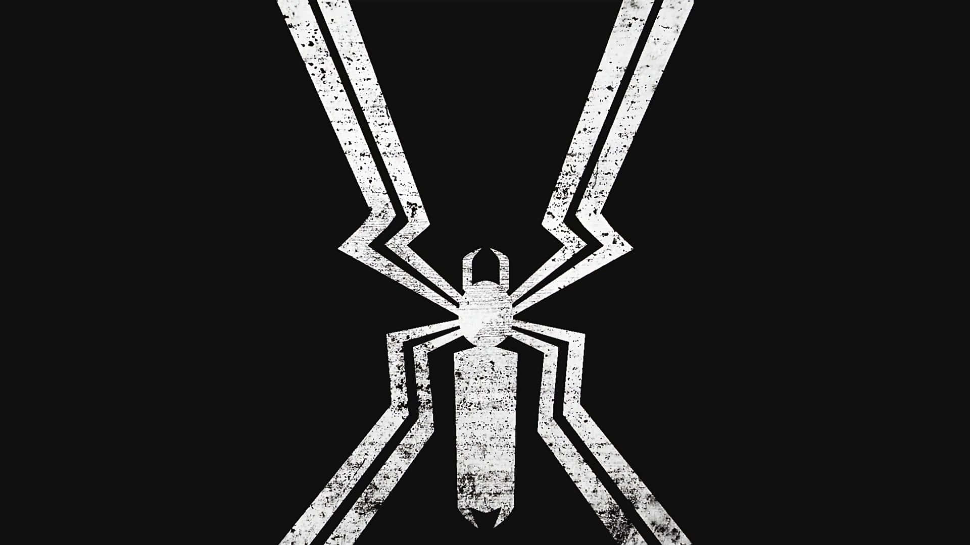 Venom Logo on Dark Grunge Background Wallpaper