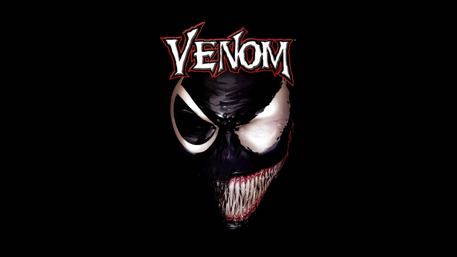 Venom Movie Half Mask Wallpaper