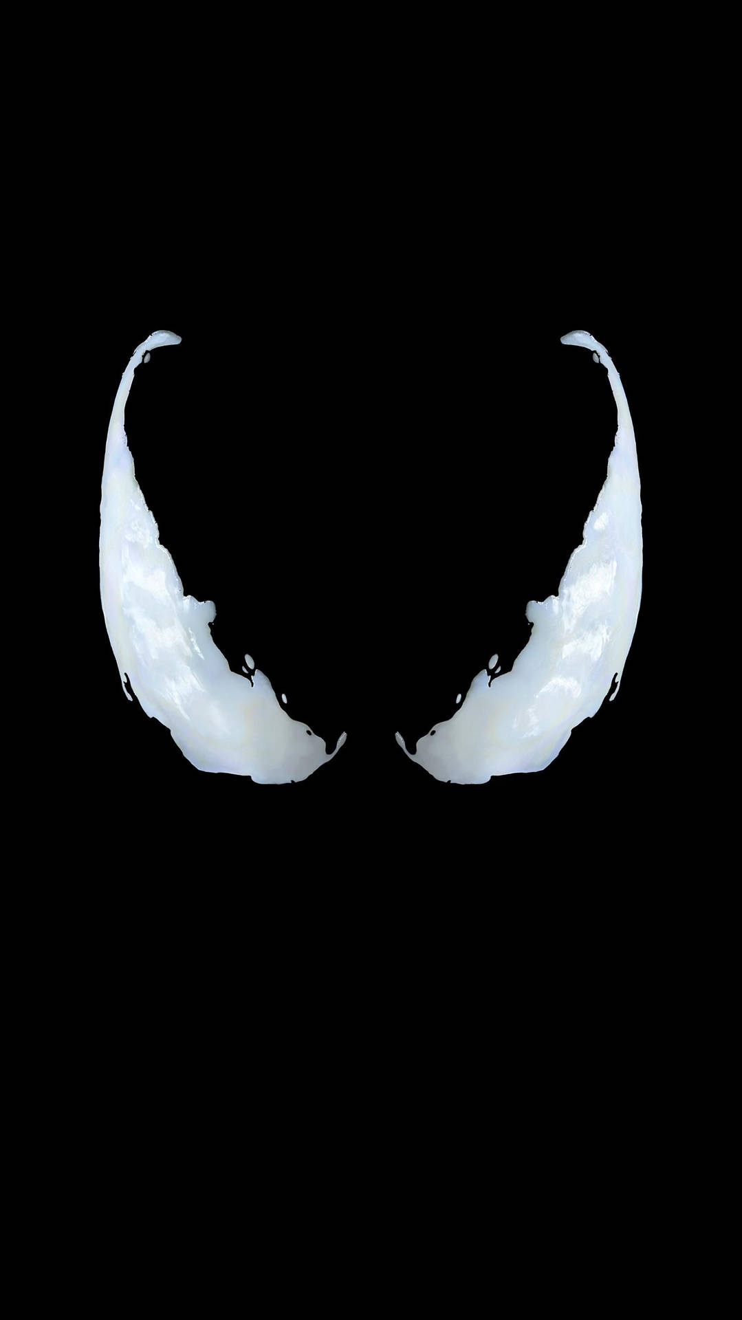 Venom Movie Iconic White Eyes Wallpaper