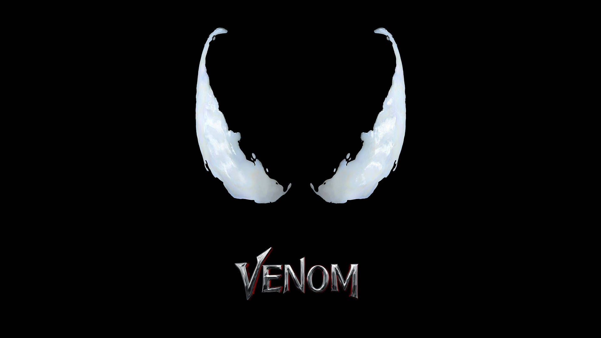 Venom Film Stiliseret Titel Skrifttyper Waikiki Tapet Wallpaper