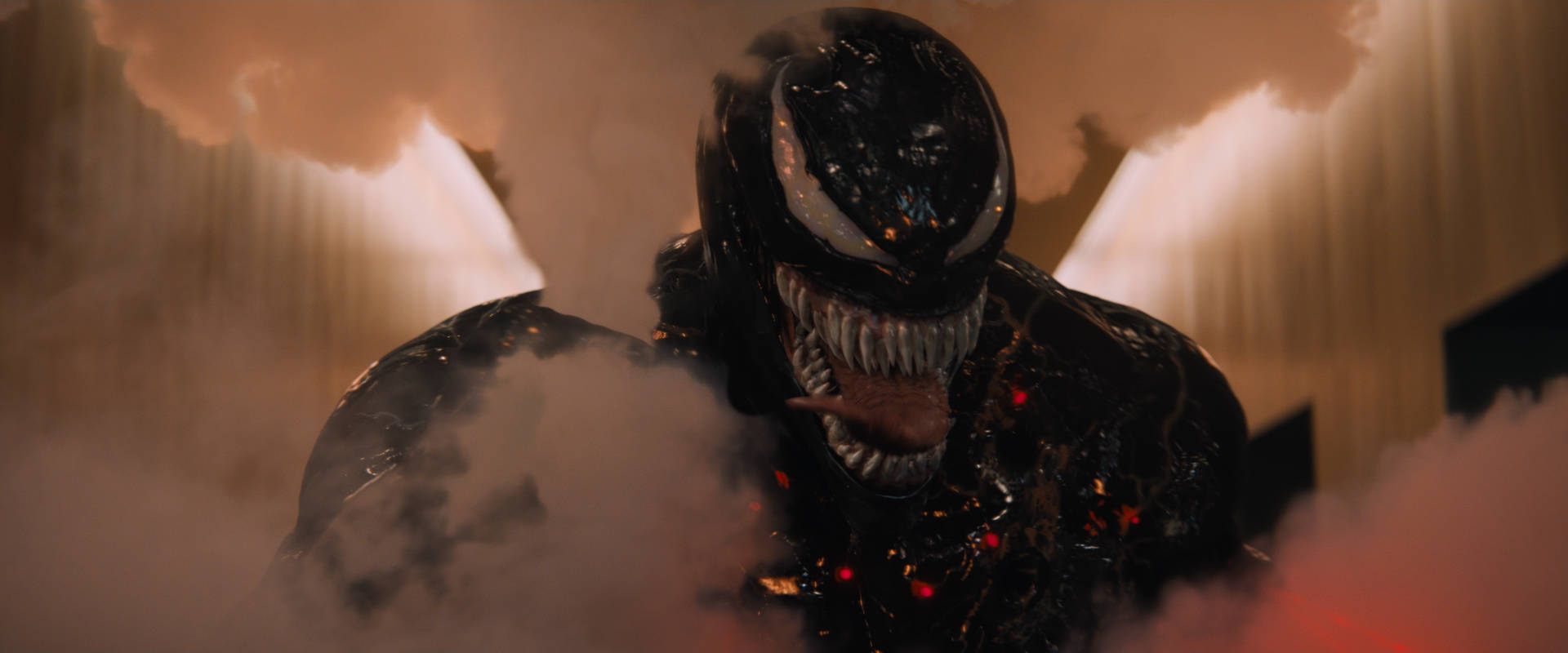 Venom Movie With Evil Eyes Wallpaper
