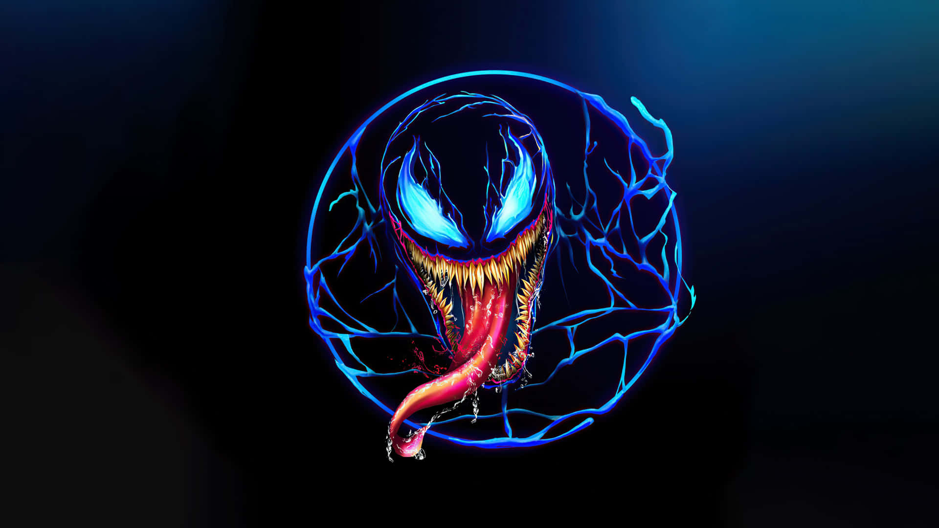 Venom Neon Art4 K Wallpaper Wallpaper