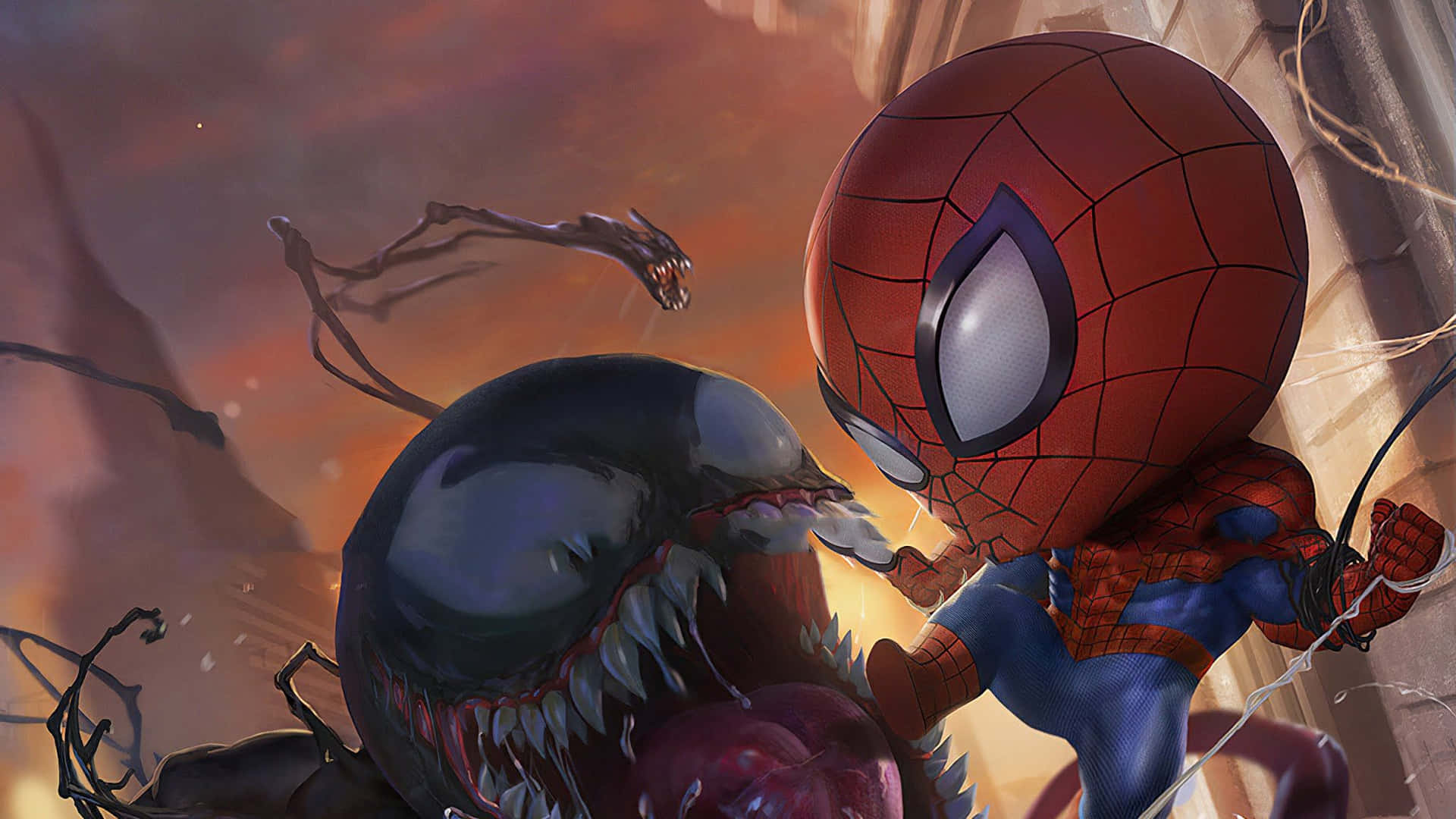 Giftiger Spider-man Wallpaper