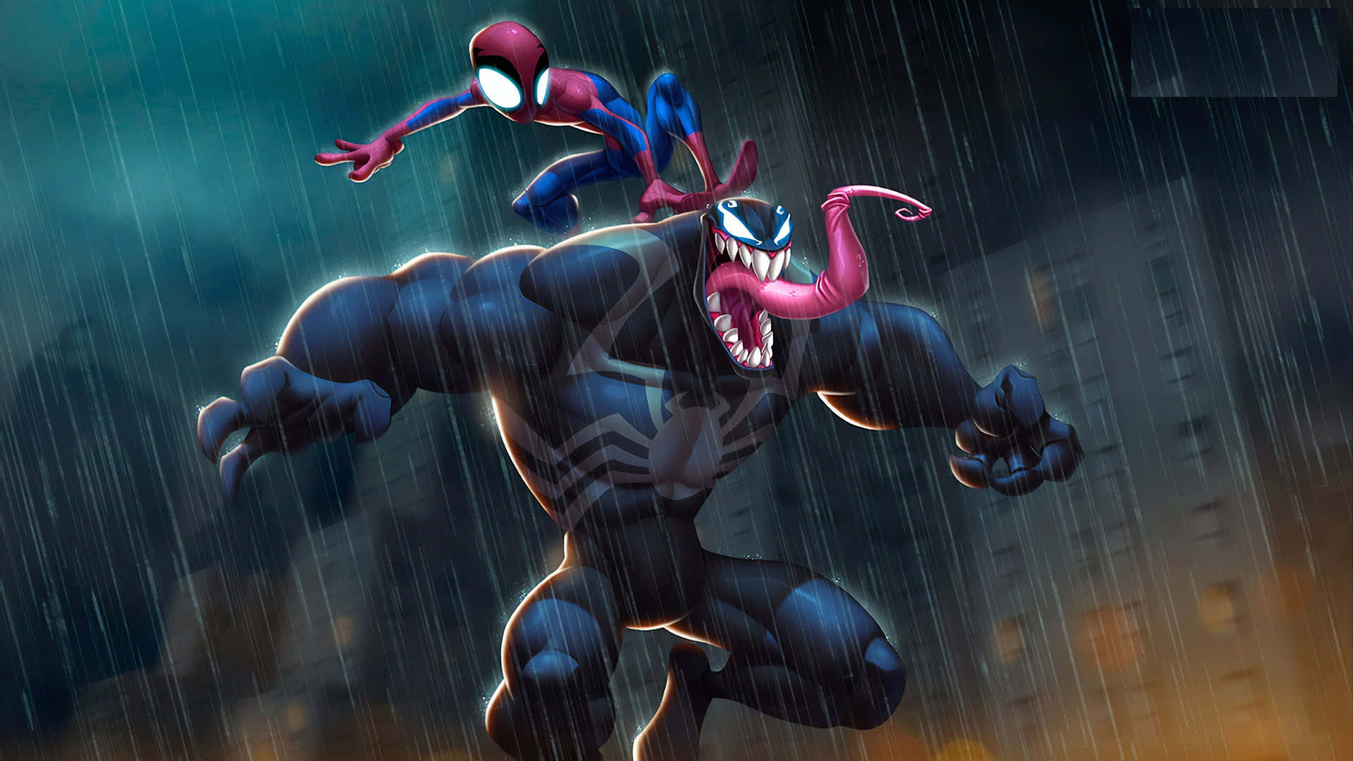 Venom Unleashed: The Symbiote In Full Force Wallpaper