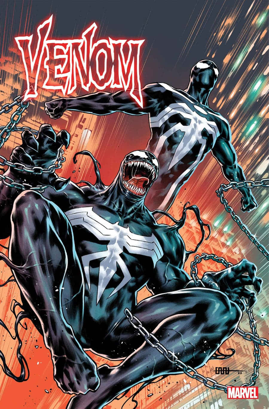 Venomized Marvel Character Unleashes Fury Wallpaper
