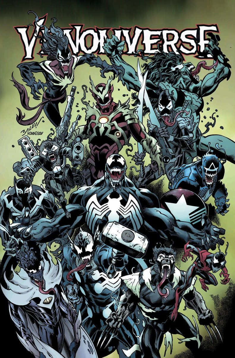 Unleashing Chaos in Venomverse Wallpaper