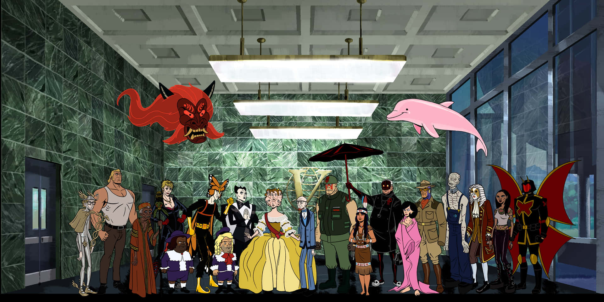 Venture Bros Character Assembly Wallpaper