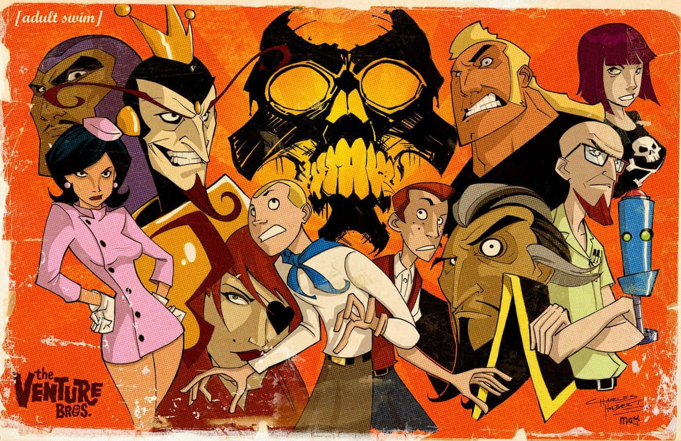 Venture_ Bros_ Personage_ Collage Achtergrond