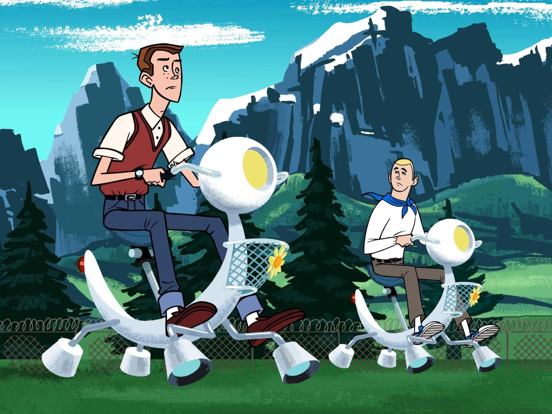 Venture Bros Egg Bike Adventure Wallpaper