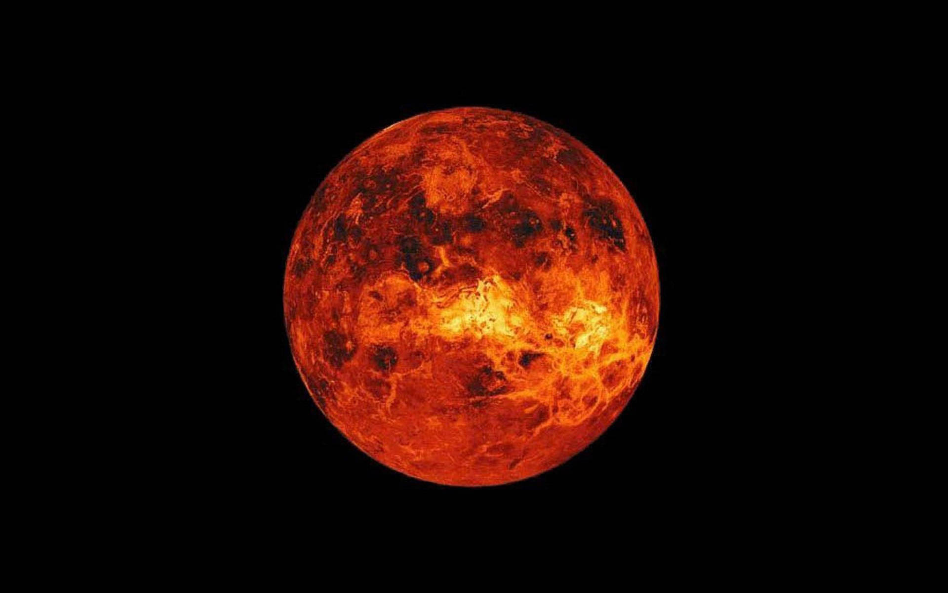 Venusbrennender Planet Wallpaper