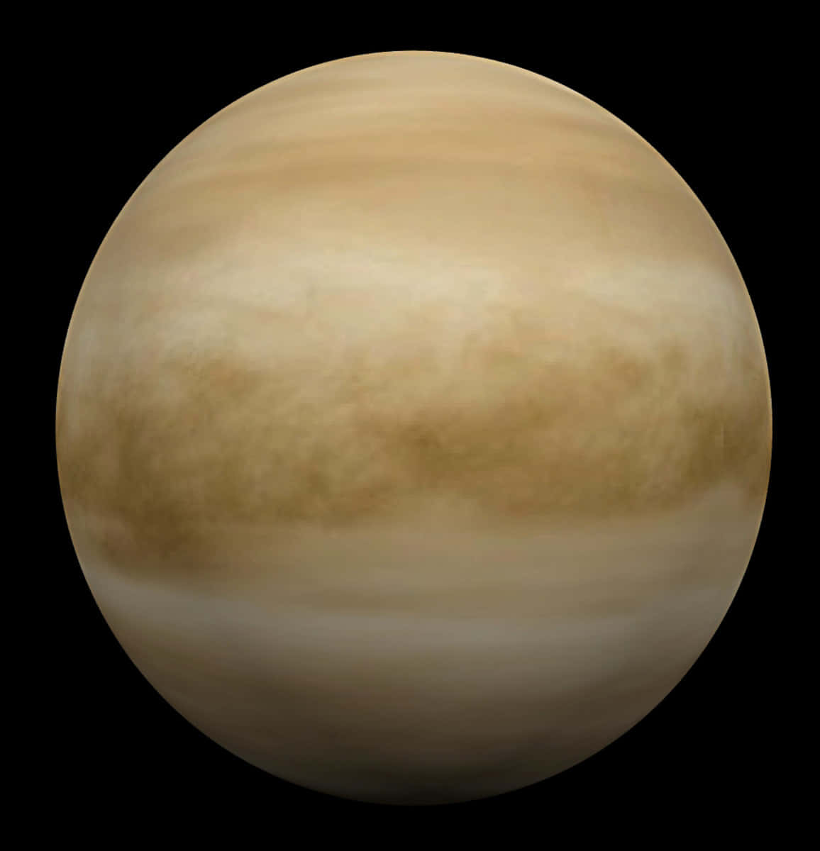 The mysterious planet Venus seen in all its glory.