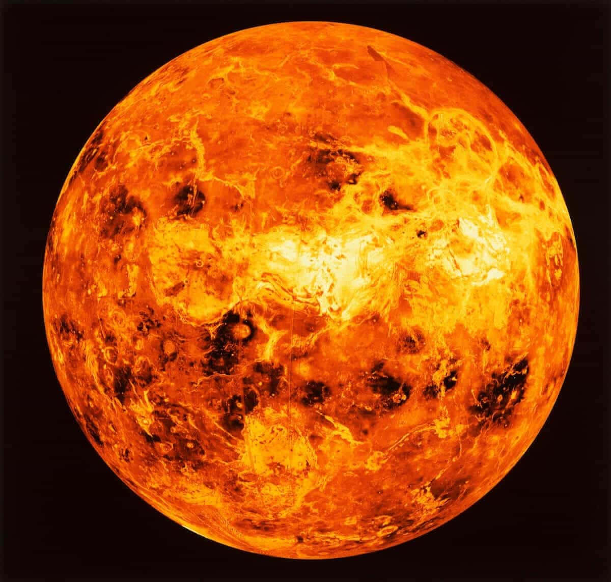 Avisão Hipnotizante De Vênus, O Segundo Planeta Mais Brilhante Do Sol.