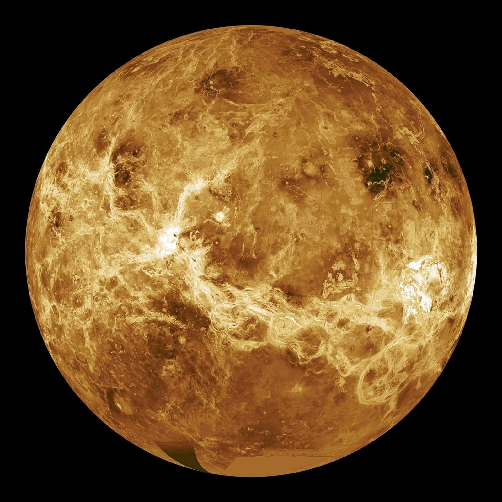 Enbild Av Jordens Systerplanet, Venus.