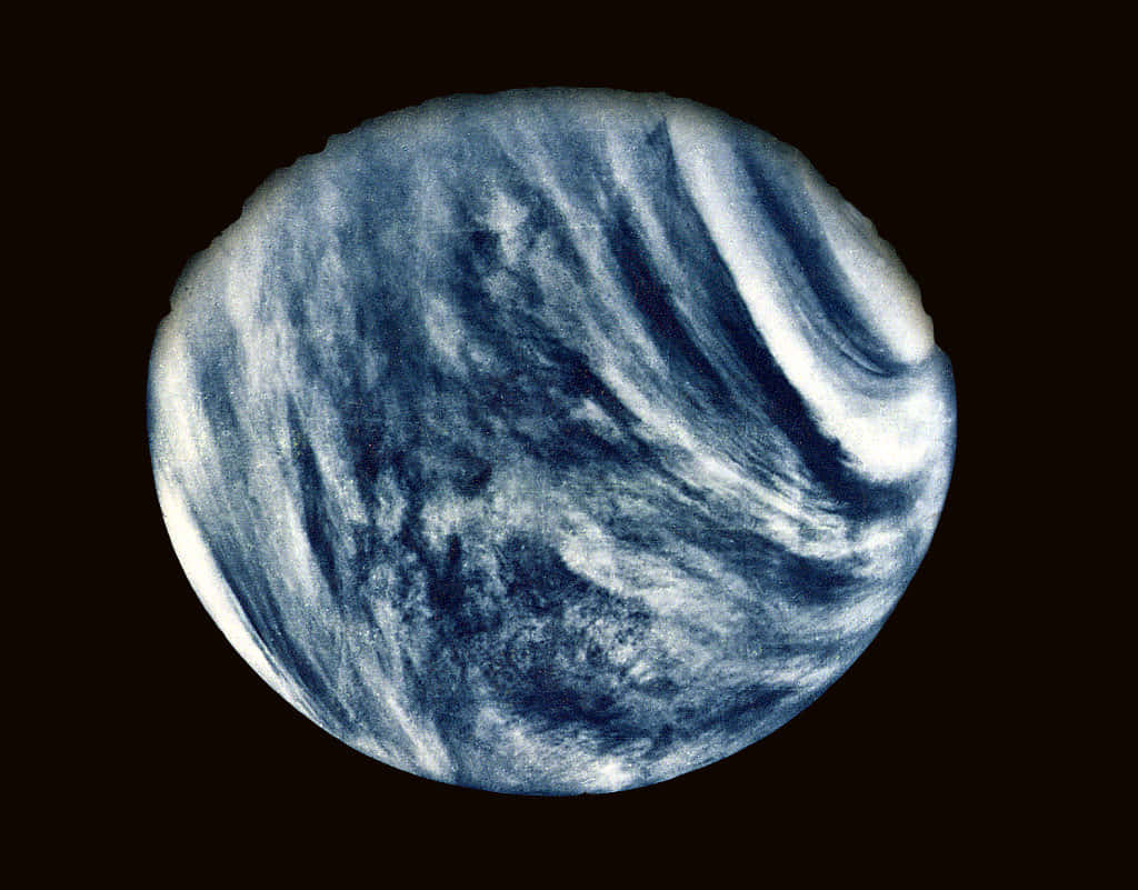Einehelle Und Wunderschöne Ansicht Des Planeten Venus.