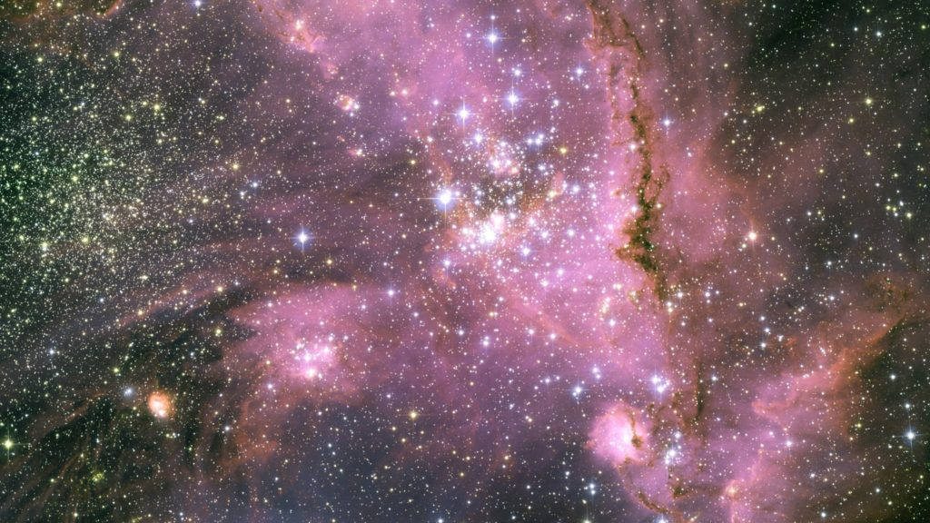 Verblassterosa Galaxie Wallpaper