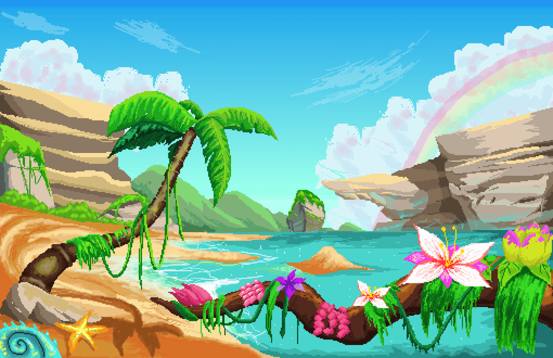 Verdant Tranquility – Green Hill Zone Background