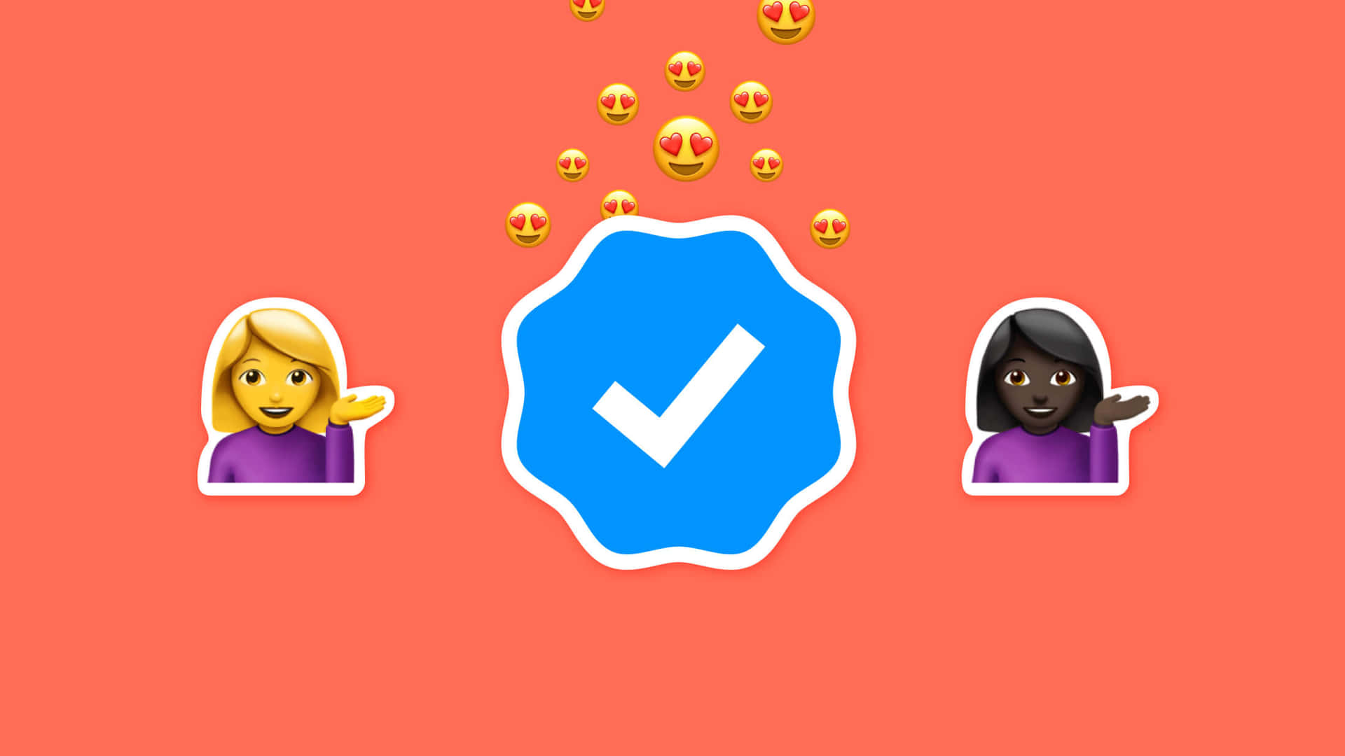 Verified Badge Emoji Concept Wallpaper