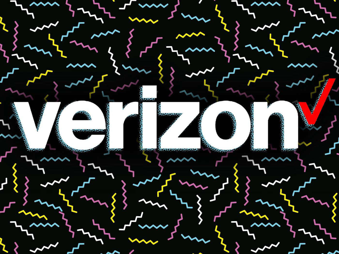 Verizon Logo On A Black Background