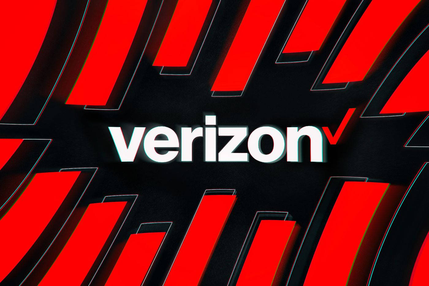 Verizon Glitching Logo Wallpaper
