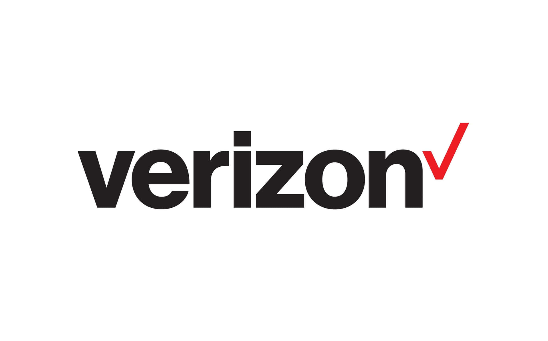 Verizonv-logotyp På En Vit Bakgrund