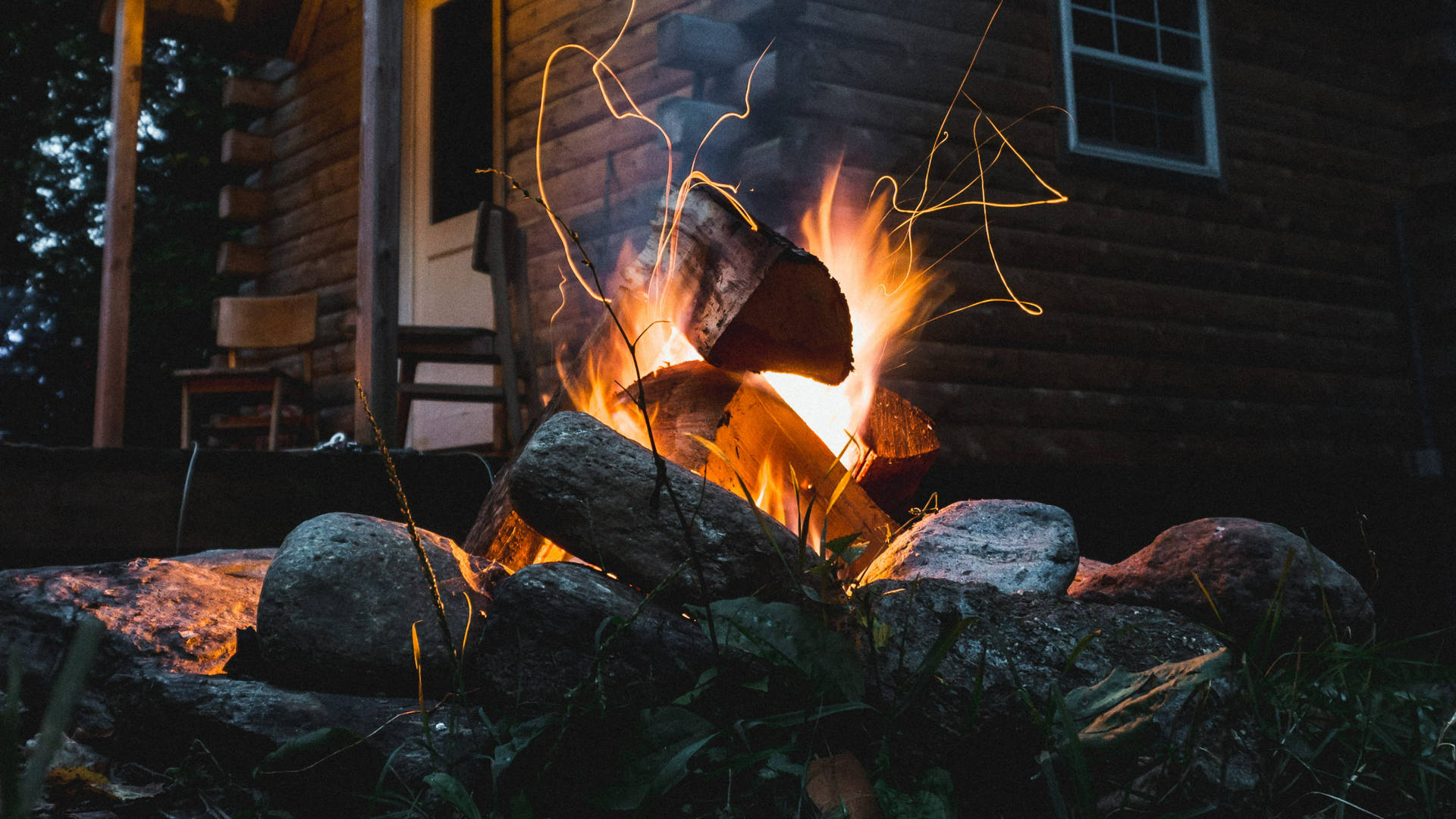 Vermont Bonfire Photography