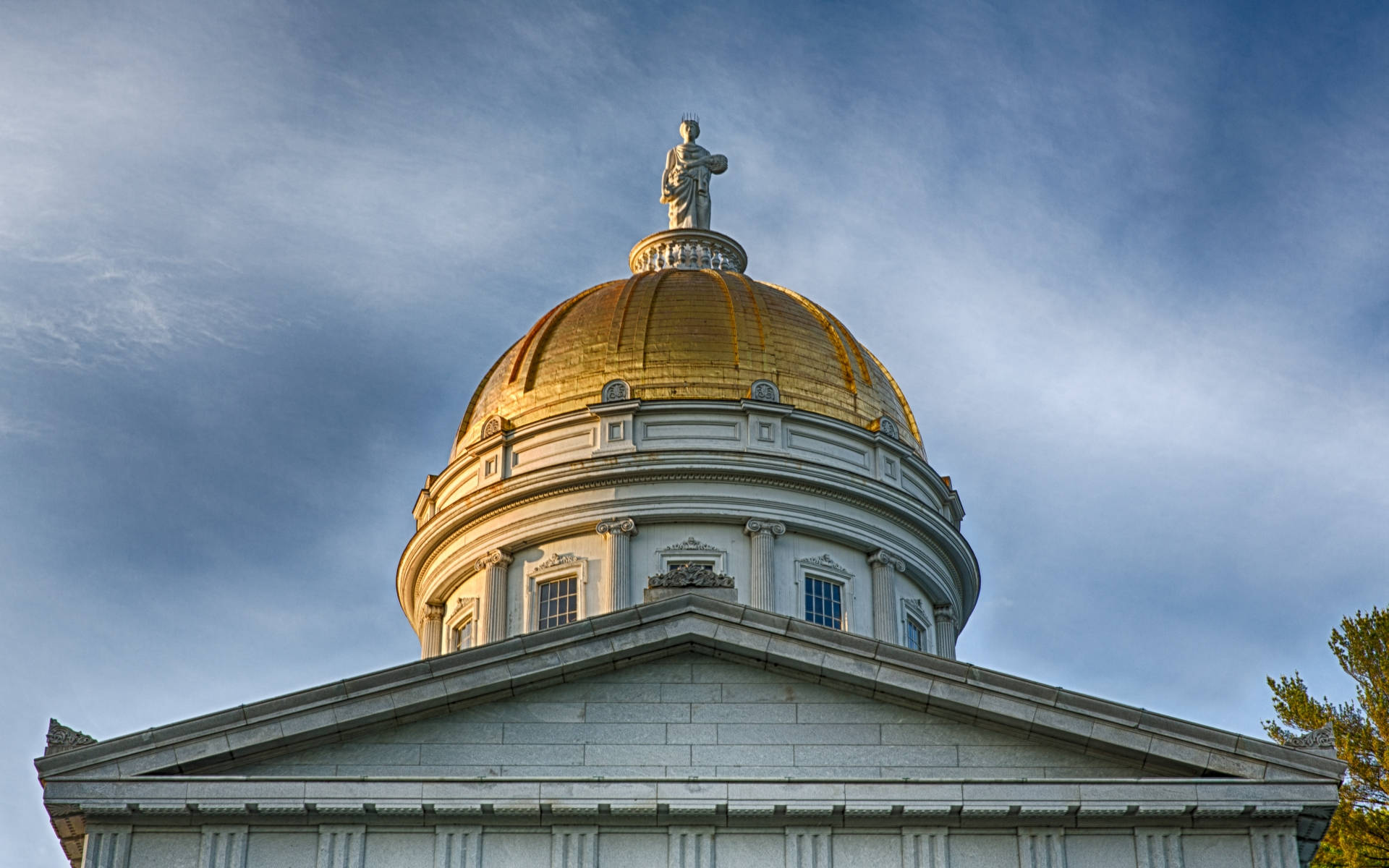 Vermont State House Dome Close-up