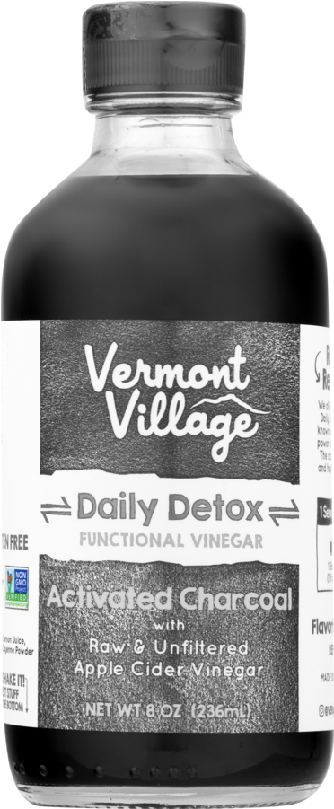 Vermont Village Activated Charcoal Apple Cider Vinegar PNG