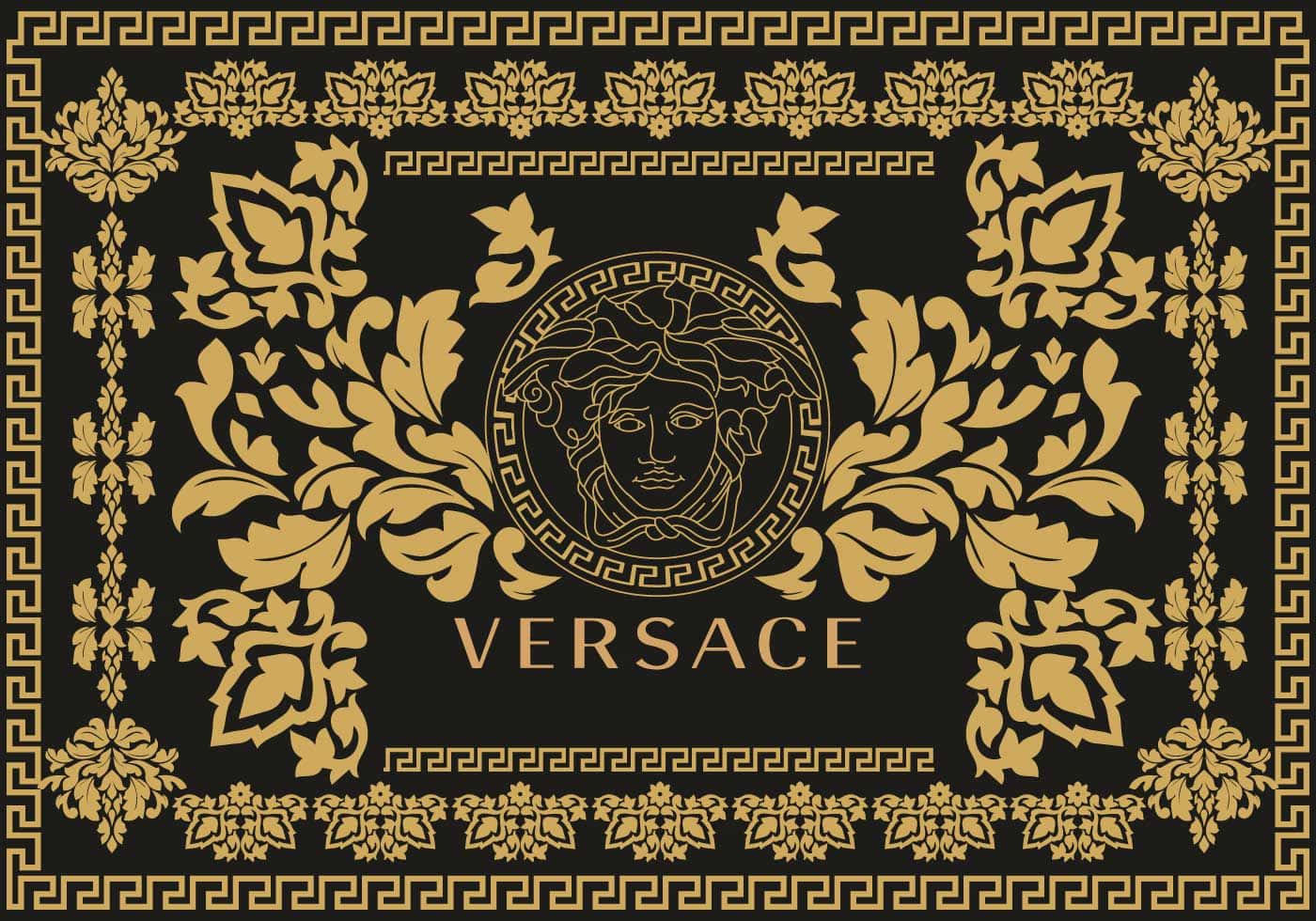 Ägnatten Med Det Ikoniska Versace-logotypen.