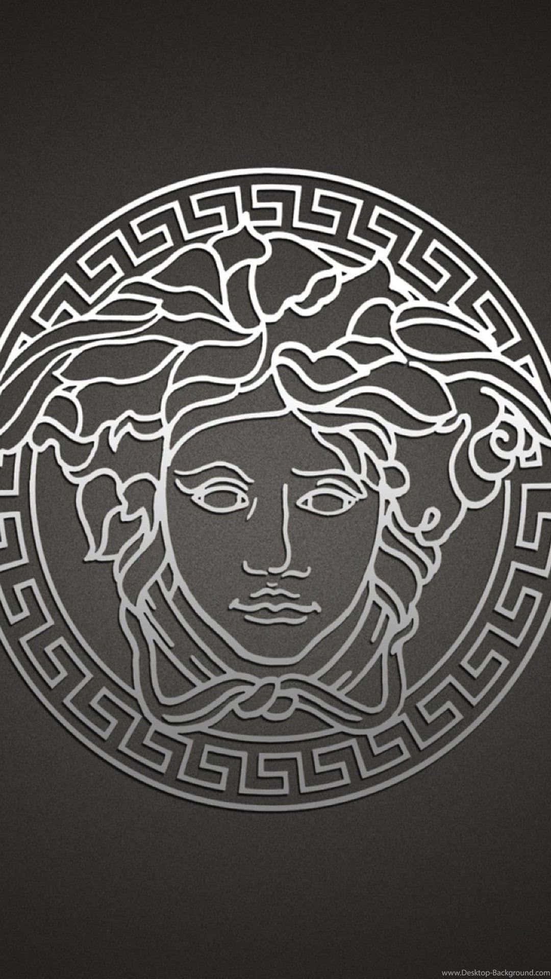 Gray And White Versace Iphone Wallpaper