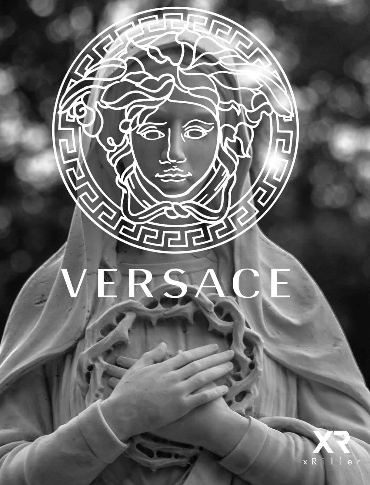 Oplev Den Luksuriøse Versace Iphone. Wallpaper
