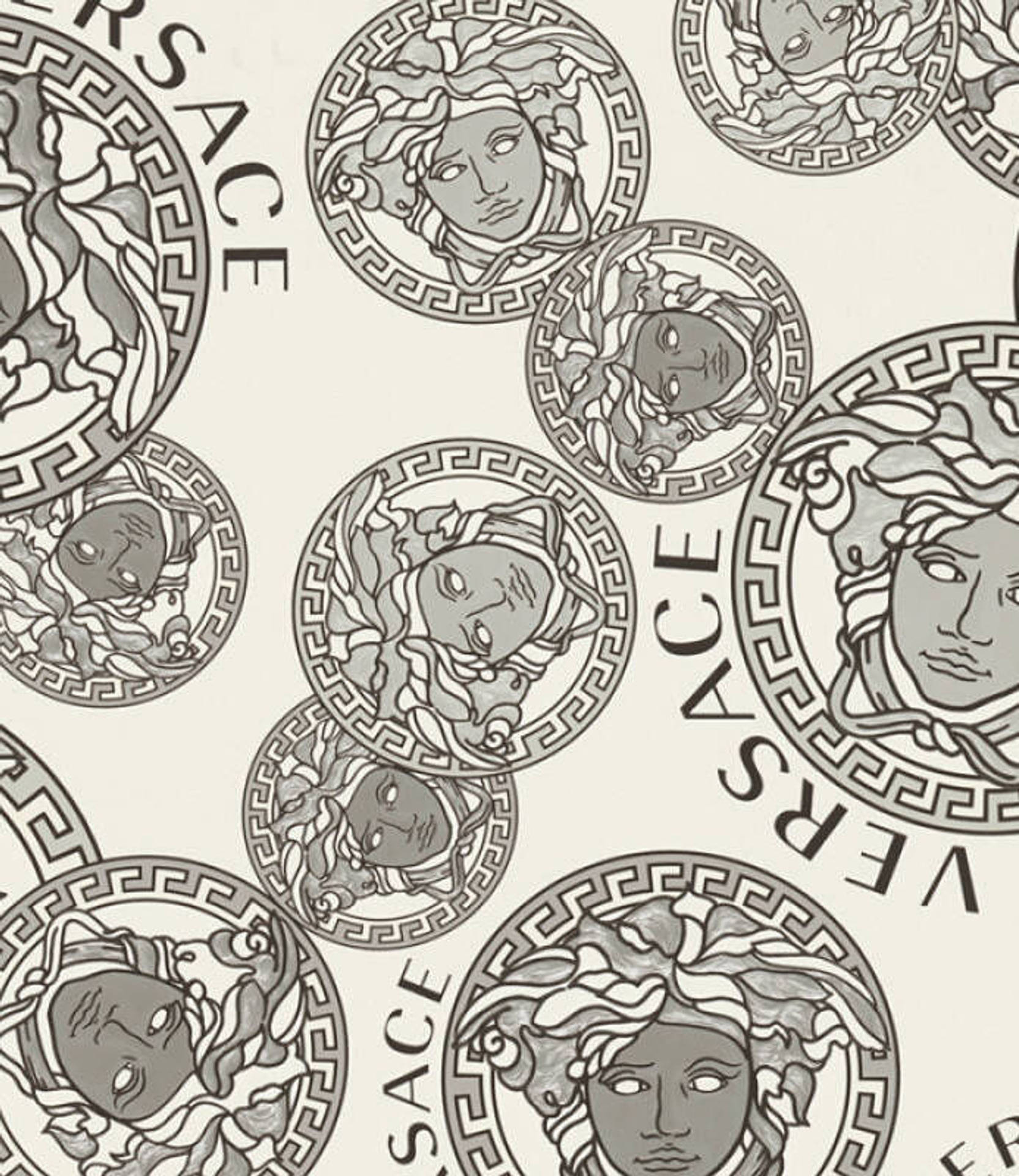 Versace Logo Coins Wallpaper
