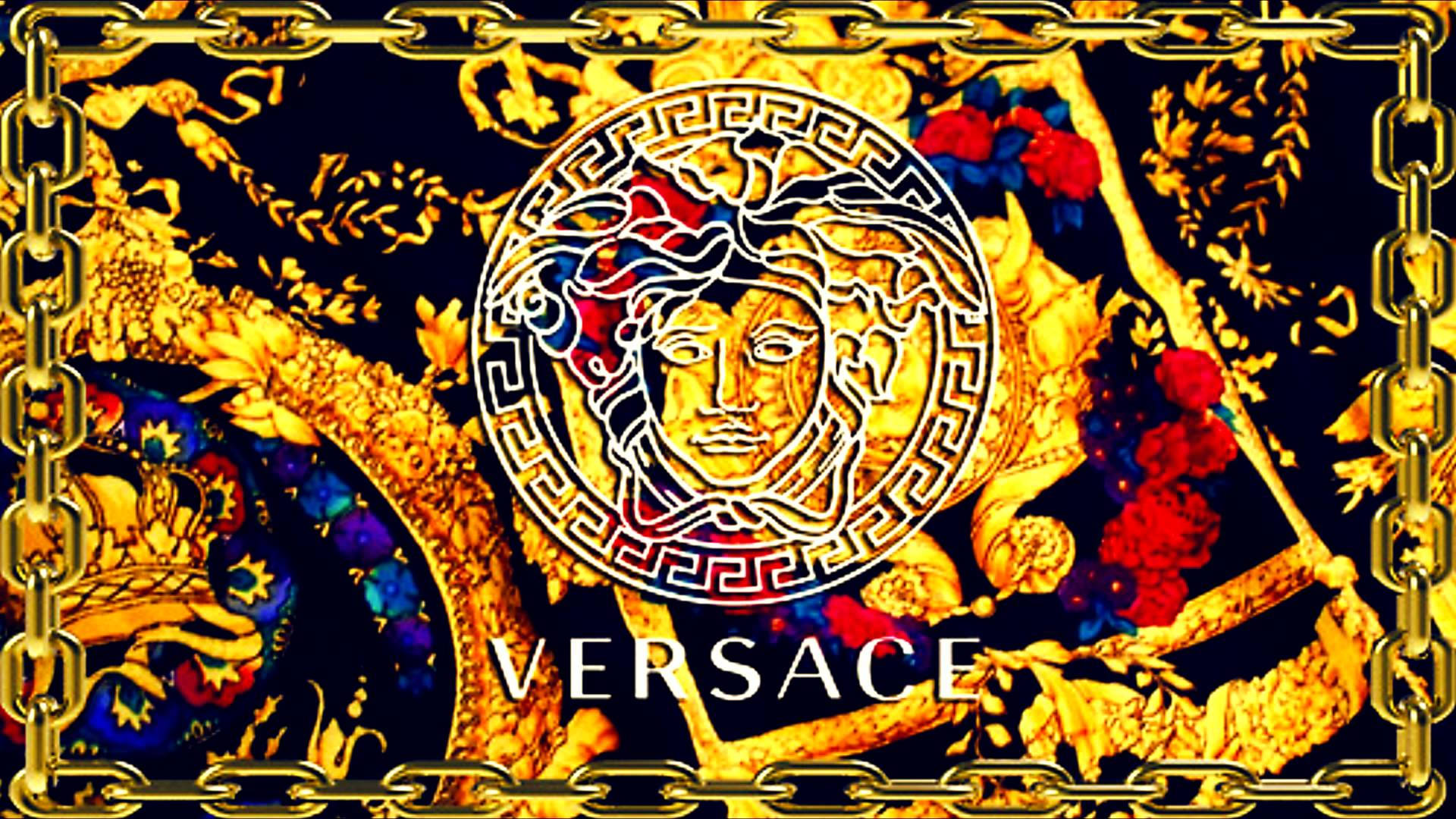 Versace Logo Golden Art Edition Wallpaper