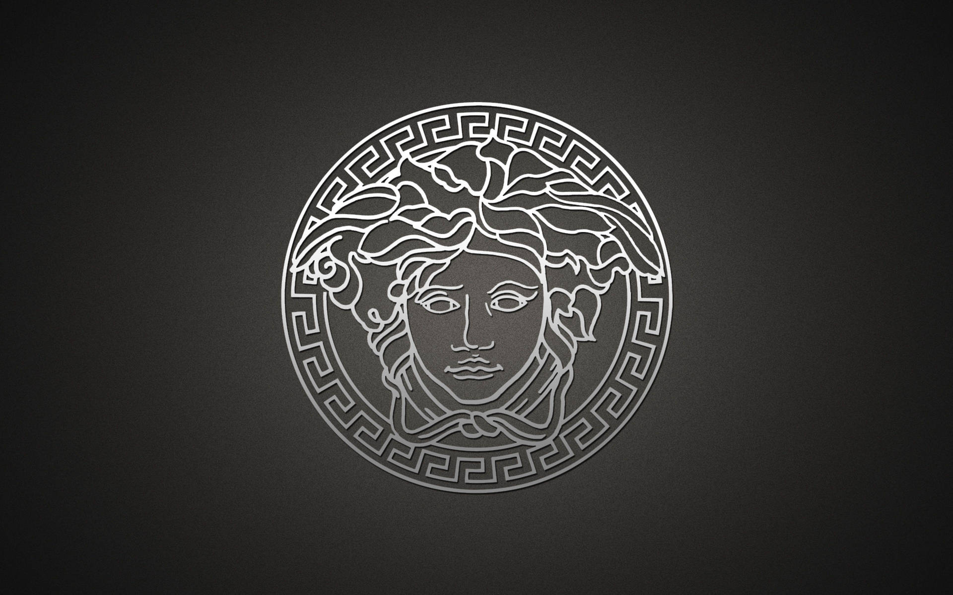 White Shadow Versace Logo Wallpaper
