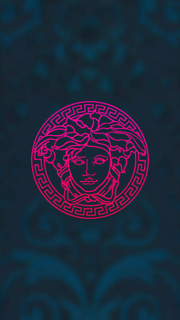 Versace Logo Simple Phone Wallpaper