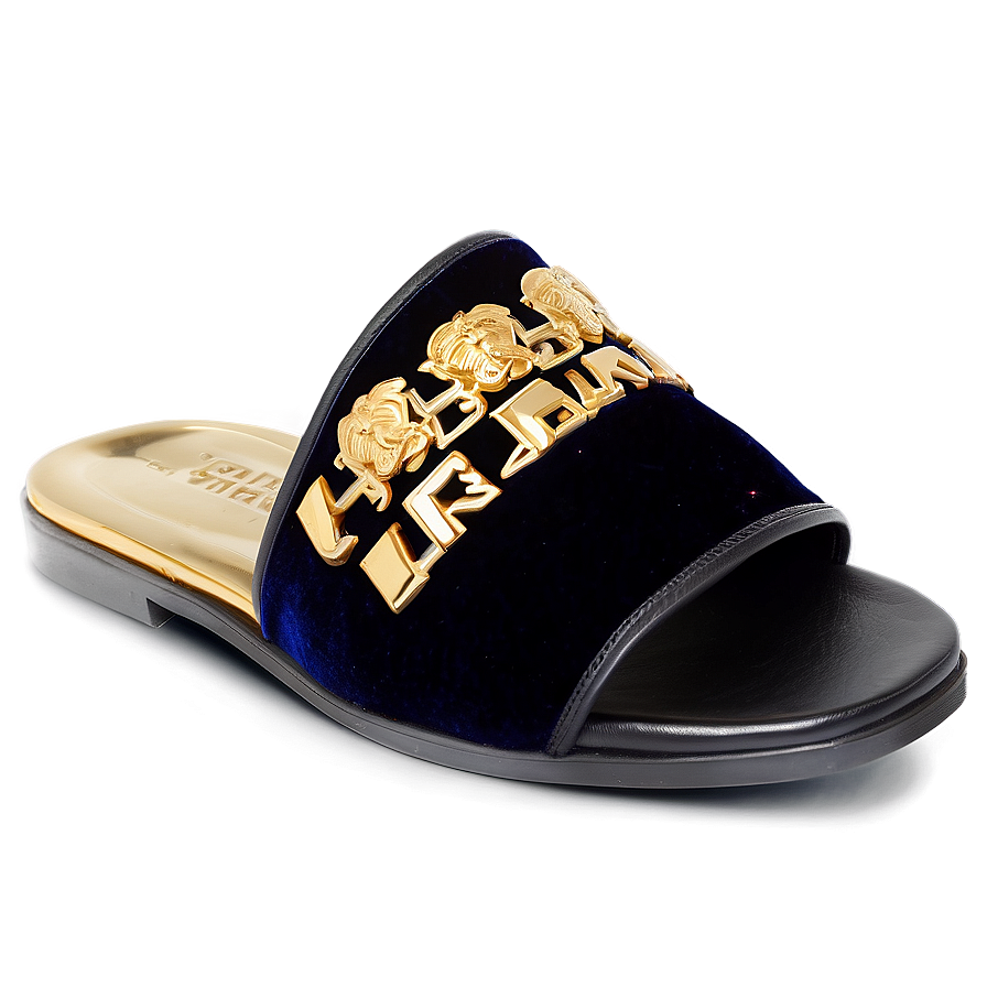 Versace Velvet Slippers Png Yem89 PNG