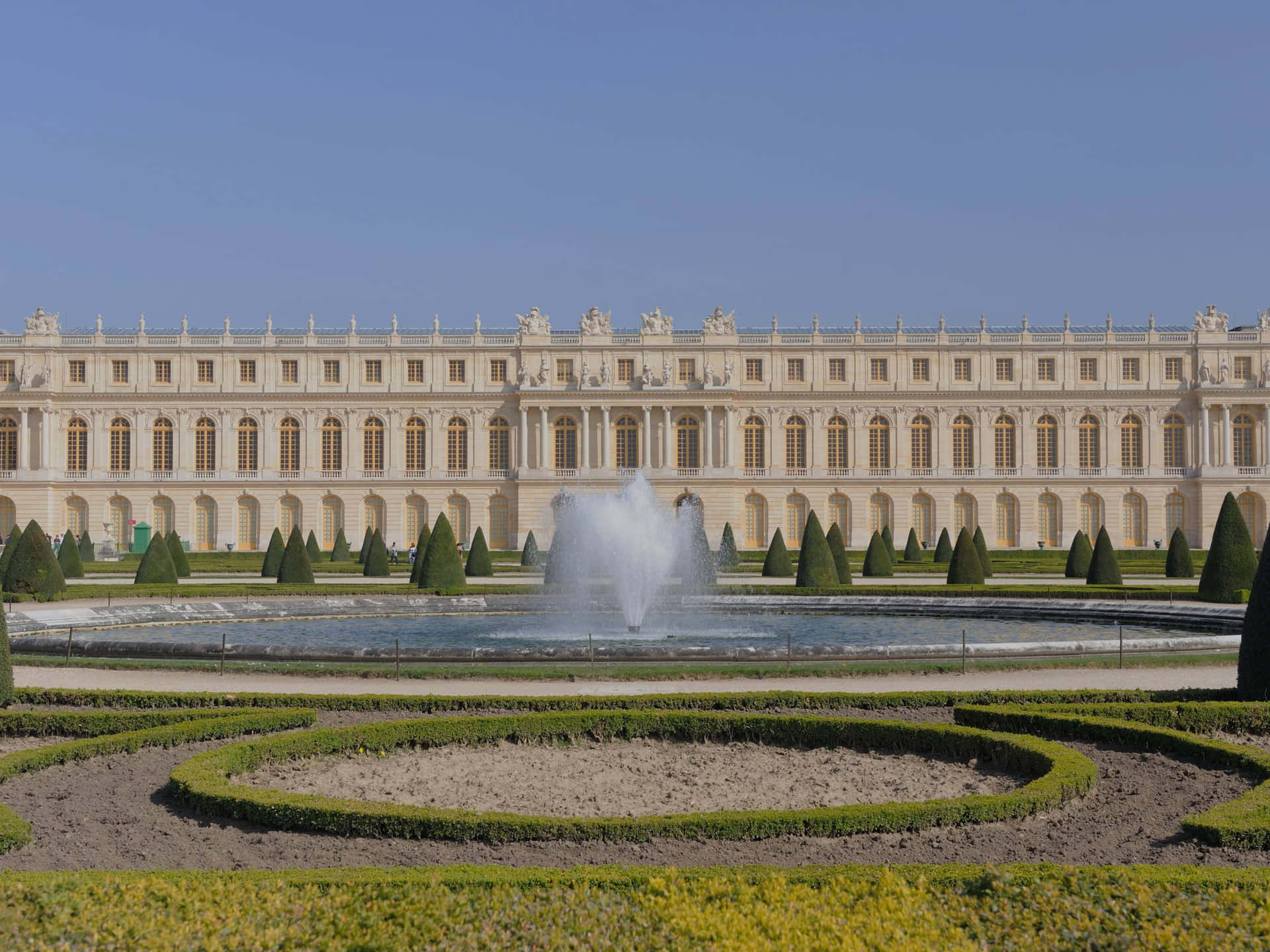Versailles Palace Exterior Gardens Fountain Wallpaper